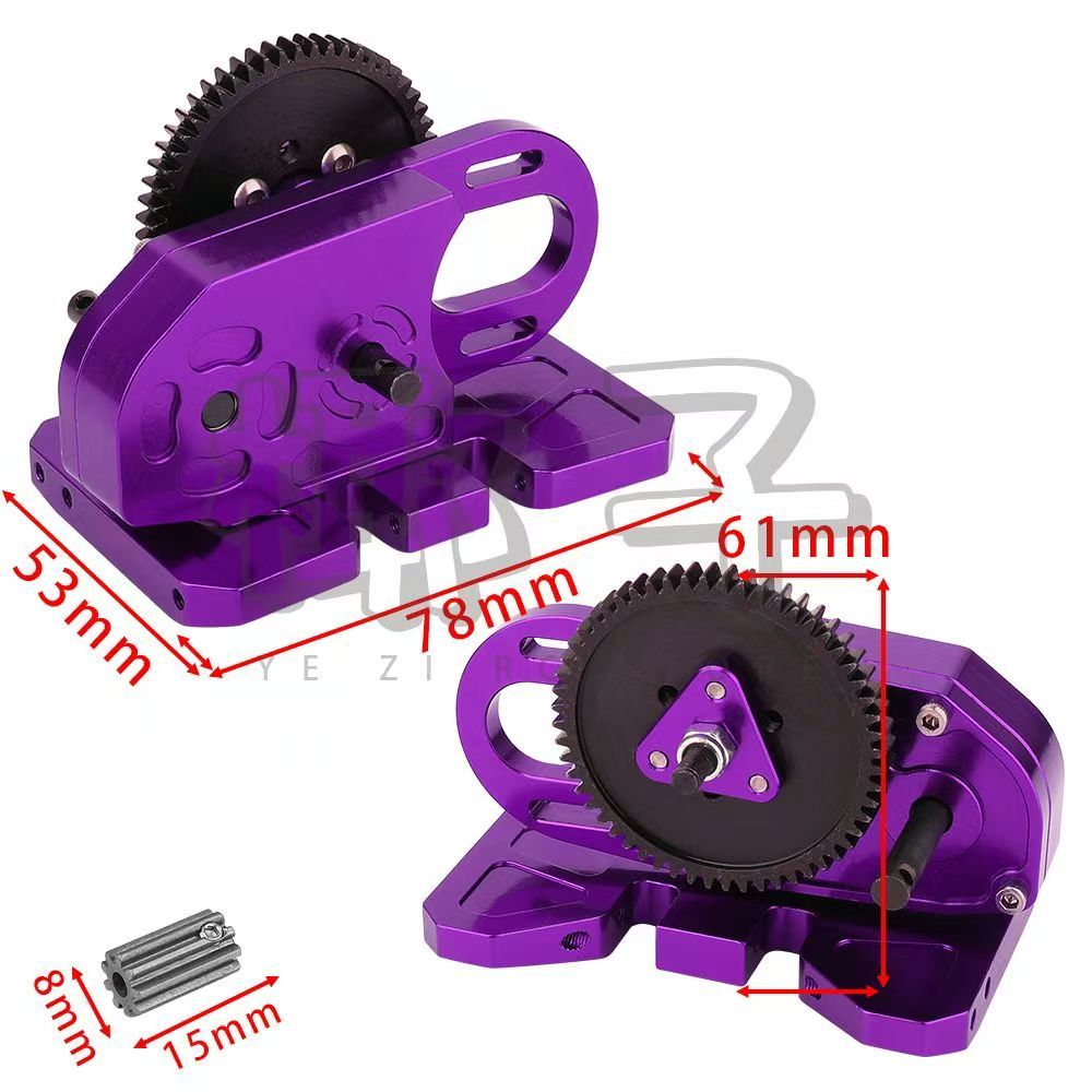 LCG Low Center of Gravity 2-Speed Gearbox for 1/10 RC Crawler SCX10 II III Capra TRX4 Upgrade  BX6