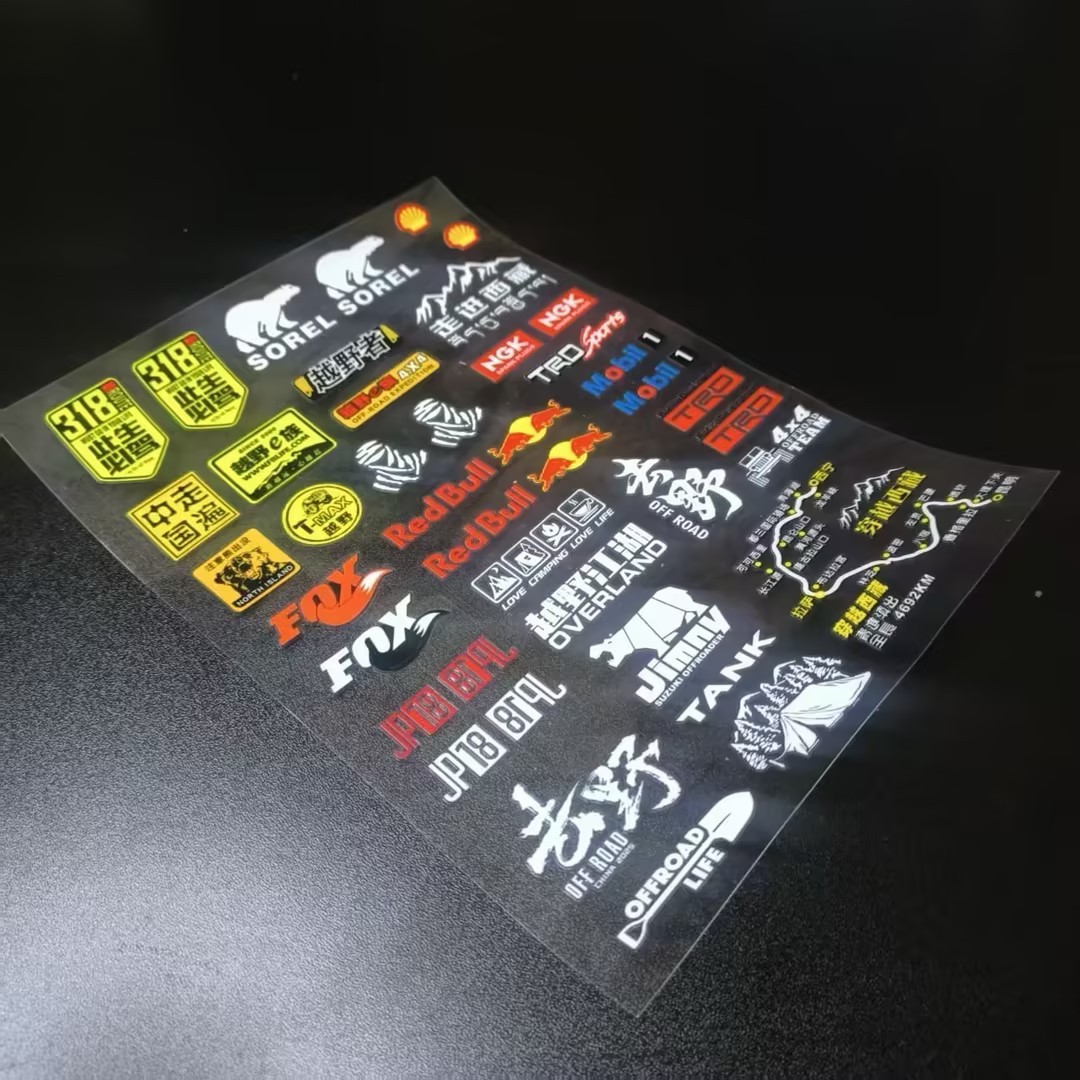 UV Transfer Decal Sticker Set for RC Crawlers XQJ-008