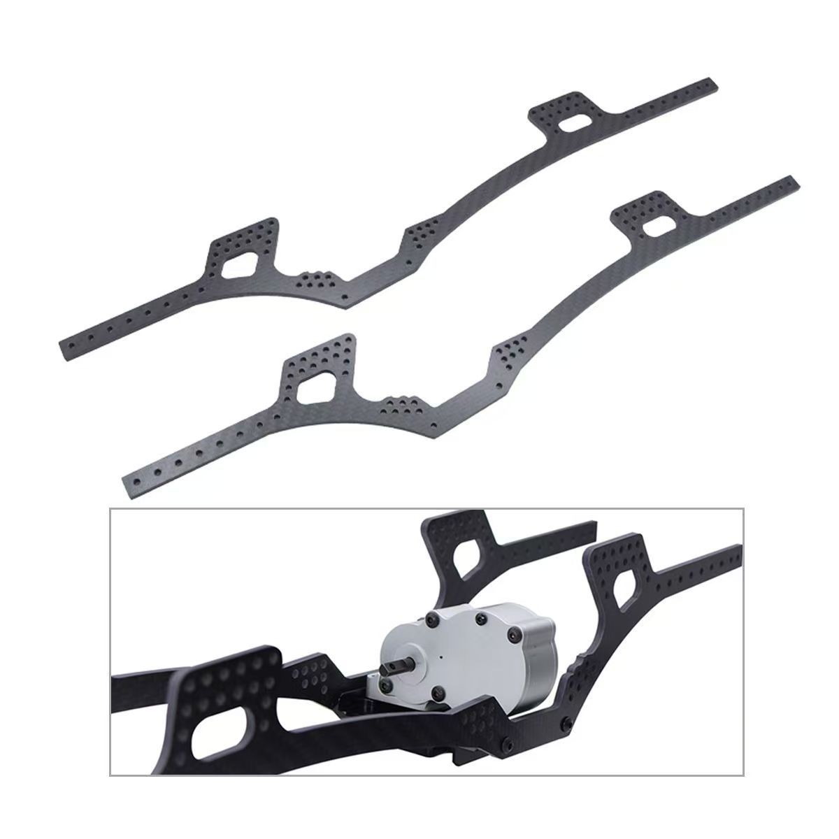 Full Metal Transmission Gearbox for 1/10 Axial SCX10 II III 90046 LCG RC Crawler Upgrade  BX4