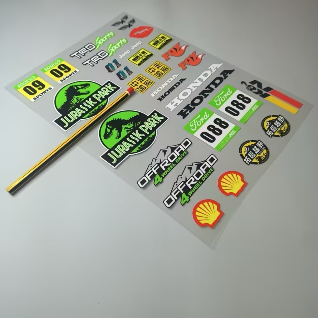 UV Transfer Decal Sticker Set for RC Crawlers XQJ-008
