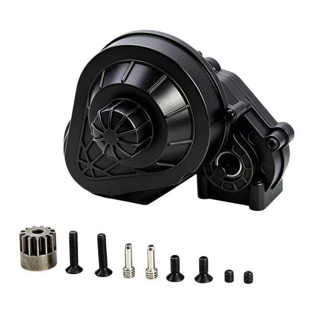 1/10 RC Crawler SCX10 I/II Nylon Transmission Gearbox with All-Metal Gears for 90046/90027  BX2