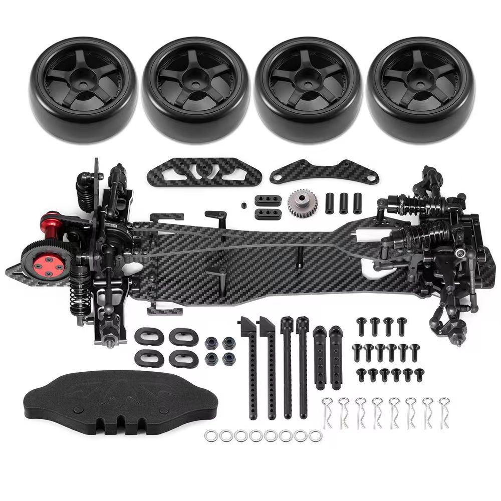 Sakura D5S 1/10 RWD Drift Chassis RC Car OP Upgraded Metal Belt-Driven Frame  DB14