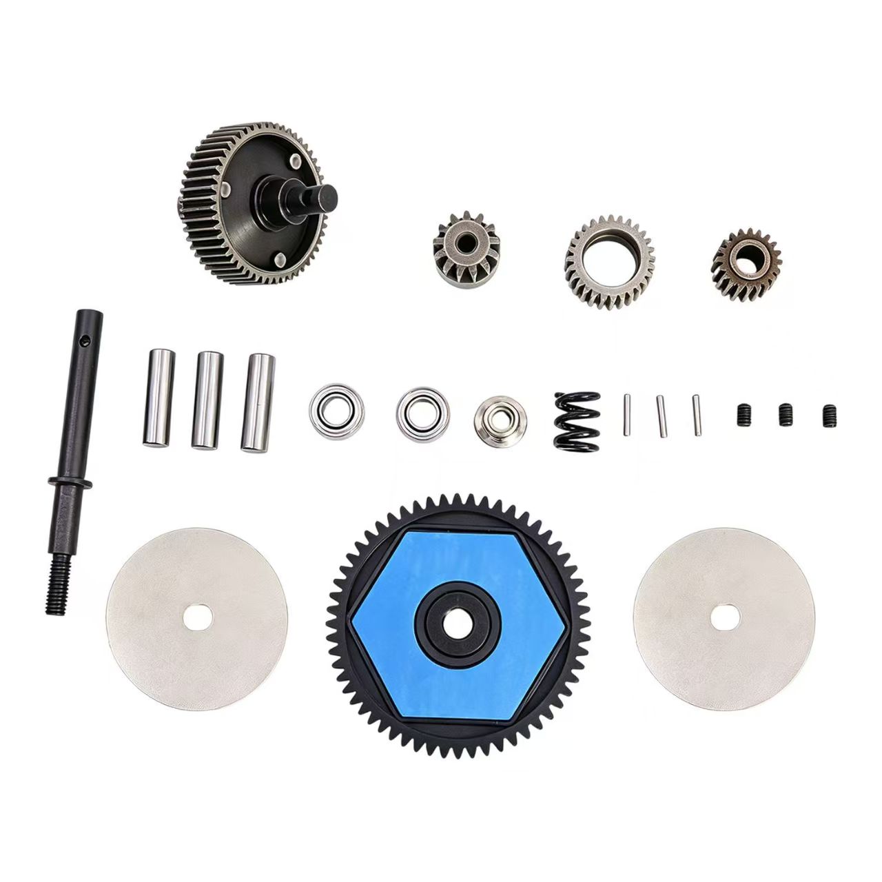 1/10 RC Crawler SCX10 I/II Nylon Transmission Gearbox with All-Metal Gears for 90046/90027  BX2