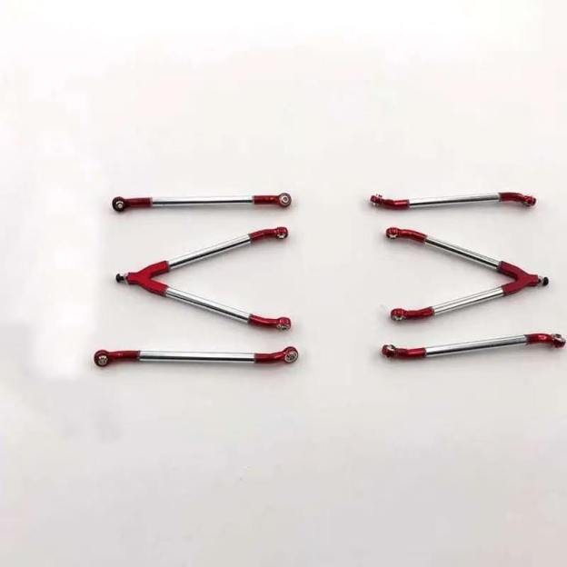  Y-Style Metal Linkage Rod Set for 1/10 RC Crawlers, Compatible with Axial SCX10 AX10 RC4WD  LG06