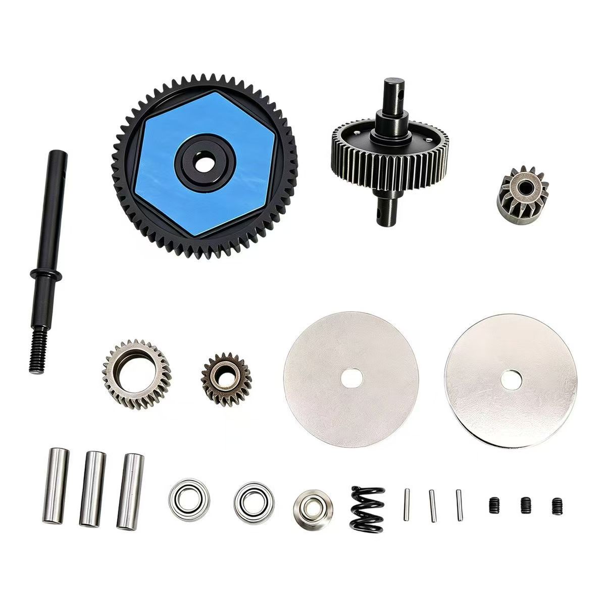 1/10 RC Crawler SCX10 I/II Nylon Transmission Gearbox with All-Metal Gears for 90046/90027  BX2