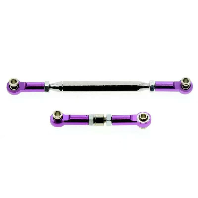 Adjustable Aluminum Alloy Servo Linkage Rod for RC Cars, M3 Ball Joint, DIY Upgrade Parts  LG08