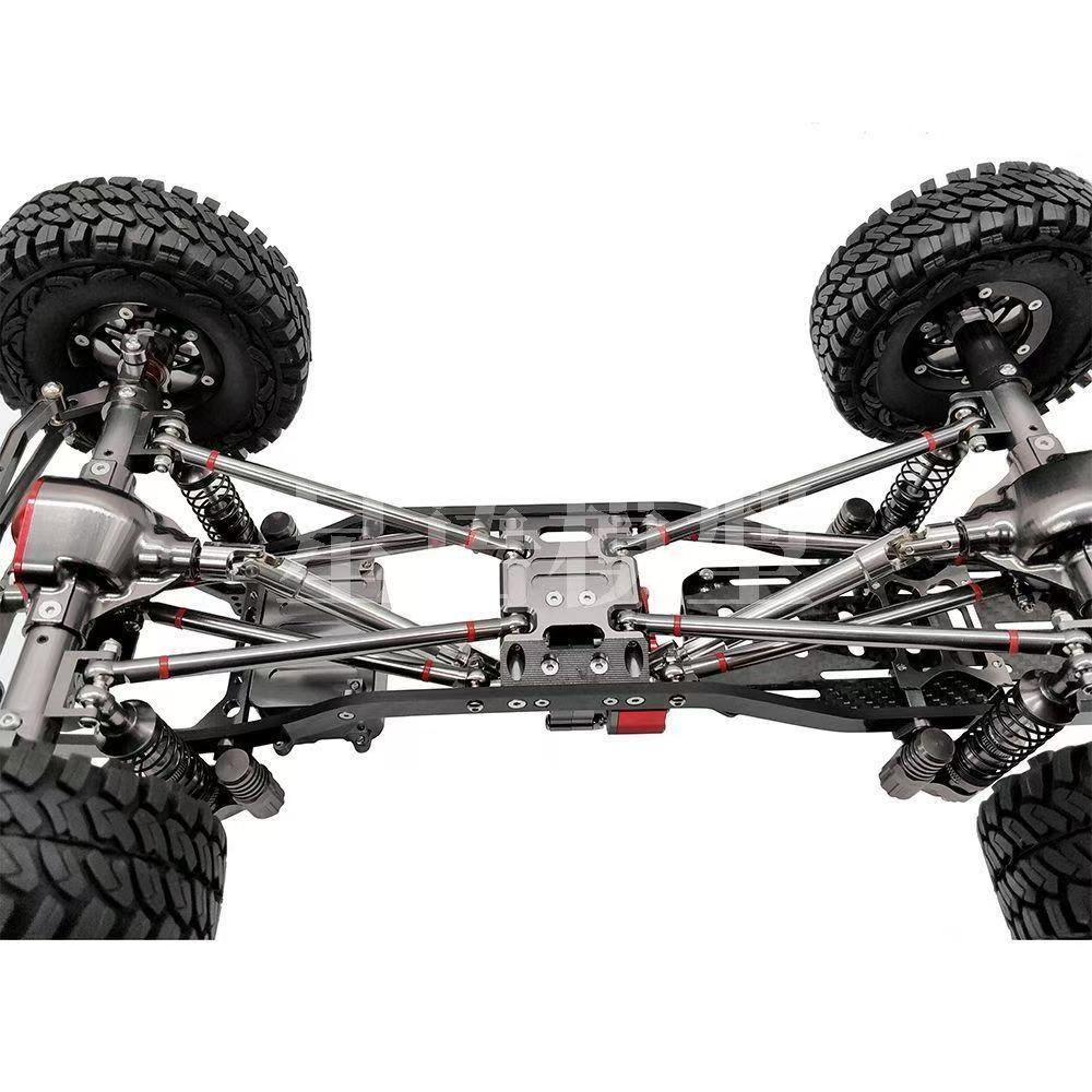 8PCS Aluminum Alloy Linkage Rod Set for 1/10 Axial SCX10 313mm Wheelbase RC Crawlers  GL05