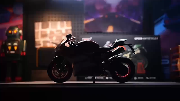 1:9 Ducati Large-Size Alloy Spray Version Motorcycle Model with Ignition Start Function