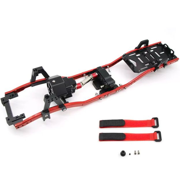 313mm Wheelbase Front Motor Metal Chassis for 1/10 SCX10 RC Crawler, CNC Aluminum Frame  DB10