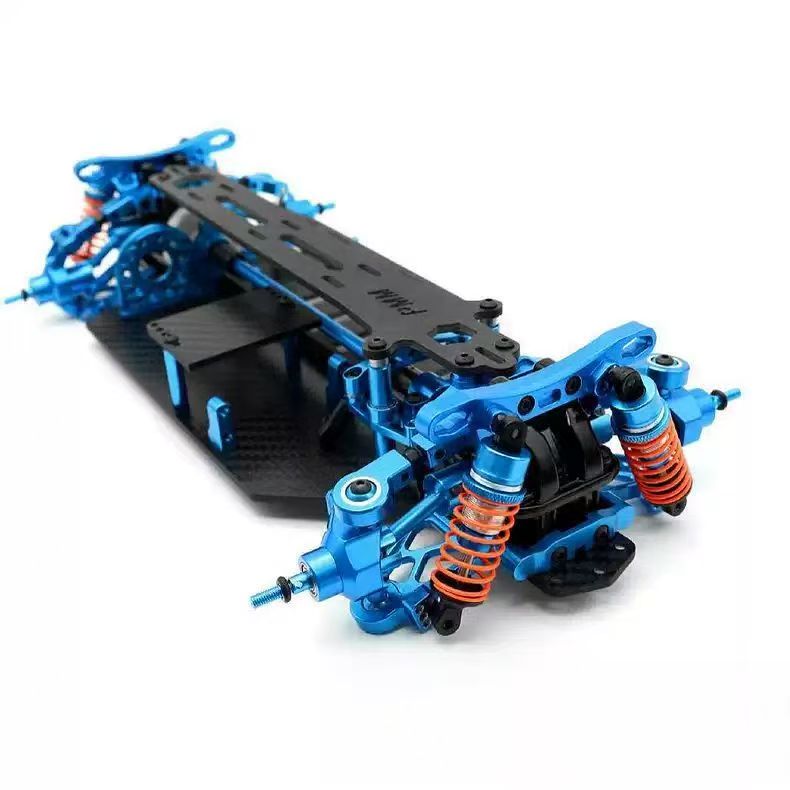 Upgraded Chassis Kit for TAMIYA TT02 1/10 RC On-Road Car | Full Carbon Fiber Chassis + Aluminum Alloy Parts DIY Frame DB12