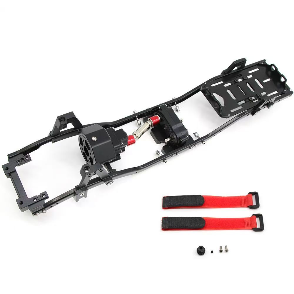313mm Wheelbase Front Motor Metal Chassis for 1/10 SCX10 RC Crawler, CNC Aluminum Frame  DB10