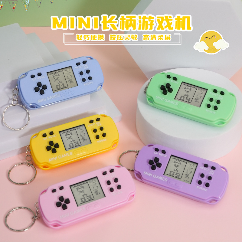 Cross-Border Tetris Game Console Mini Handheld Controller PSP Electronic Game Console Keychain Pendant Hot Sale-Myzooi