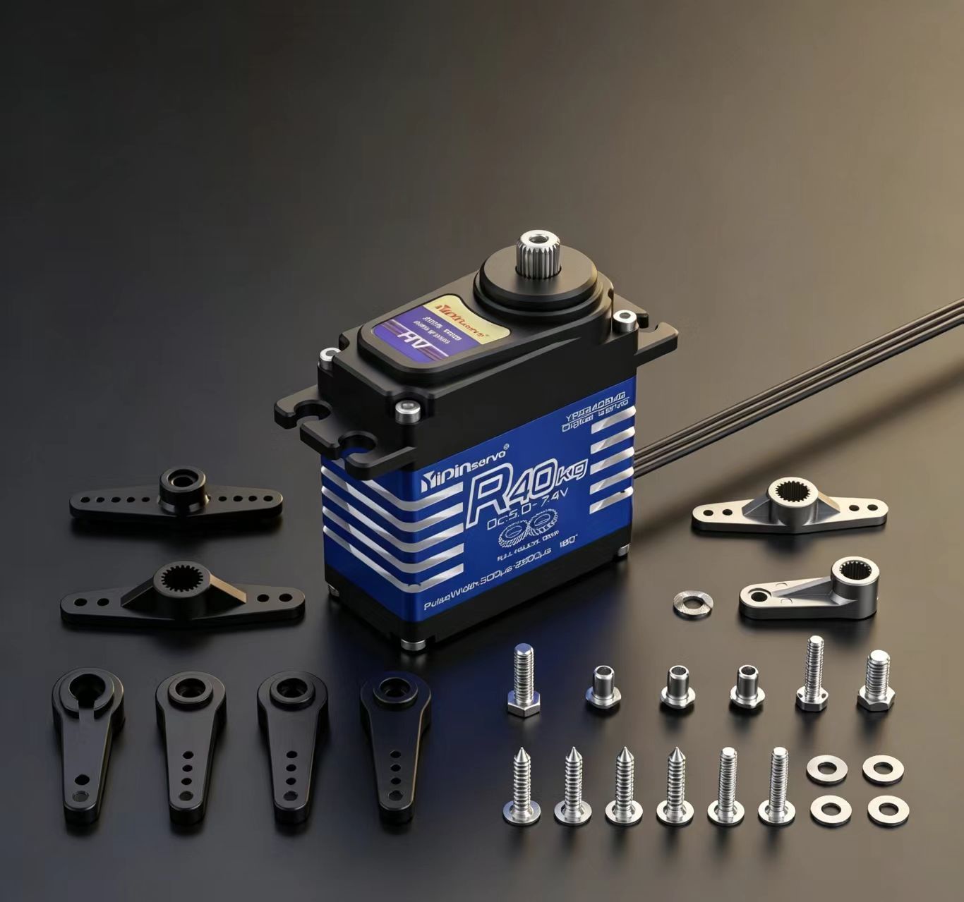 Yipinservo R40KG Digital Servo - 40kg High Torque Metal Gear Core Motor for RC Cars & Robotic Arms  DJ4