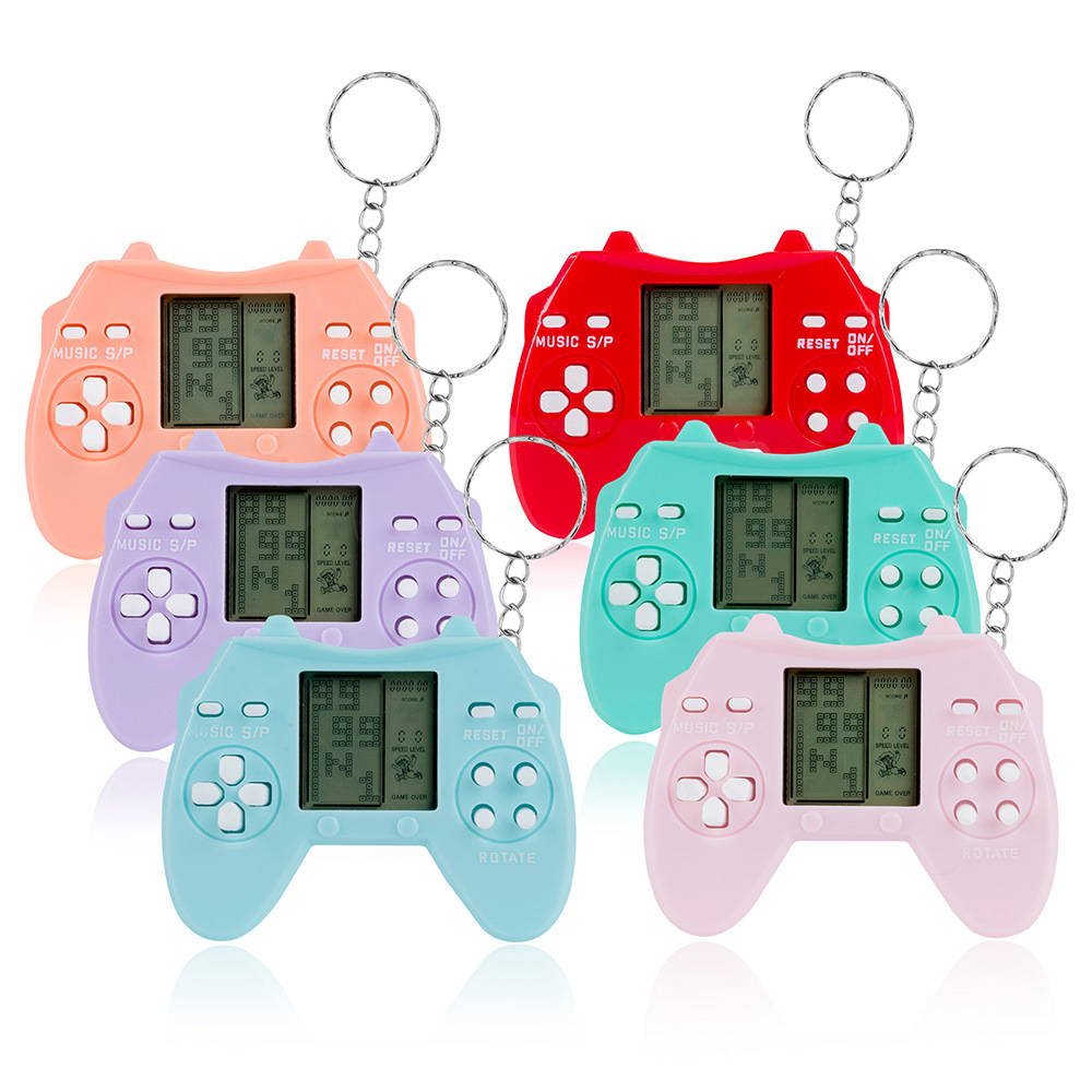 Cross-Border Tetris Game Console Mini Handheld Controller PSP Electronic Game Console Keychain Pendant Hot Sale-Myzooi