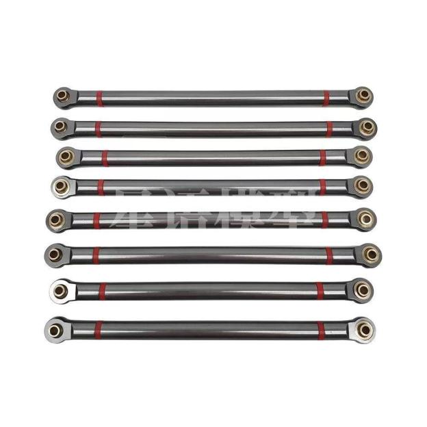 8PCS Aluminum Alloy Linkage Rod Set for 1/10 Axial SCX10 313mm Wheelbase RC Crawlers  GL05