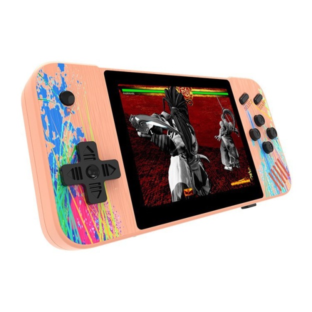 G3 Handheld Game Console Dual Play Built-in 800-in-1 FC Classic Arcade Retro Nostalgic Macaron 3.5inch Horizontal Screen-Myzooi