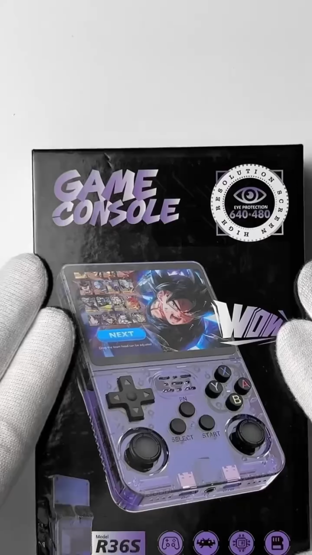 R36S Open-Source Handheld Game Console, 3D Dual-System Arkos