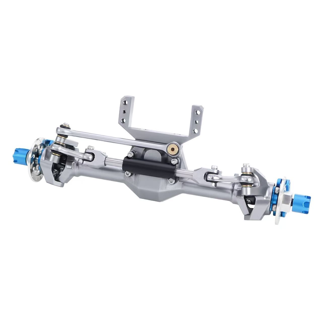 +9mm Aluminum Front & Rear Straight Axle Set with Hydraulic Links for 1/24 RC Crawler SCX24 90081 C10 JEEP  Q6