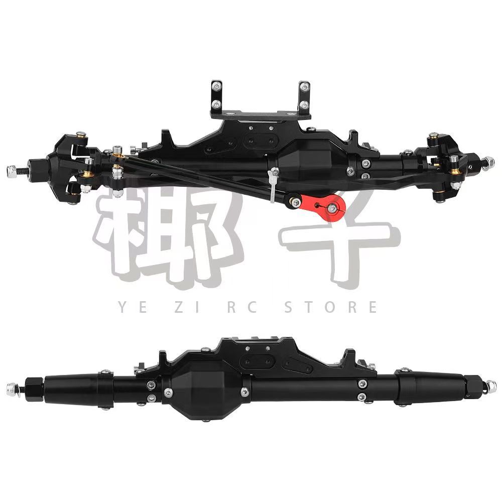 CNC Aluminum Front & Rear Axle Set for 1/10 Axial RR10 WRAITH RC Crawler  Q05