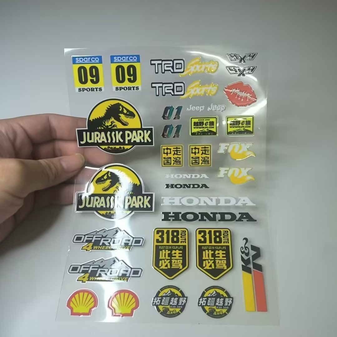 UV Transfer Decal Sticker Set for RC Crawlers XQJ-008