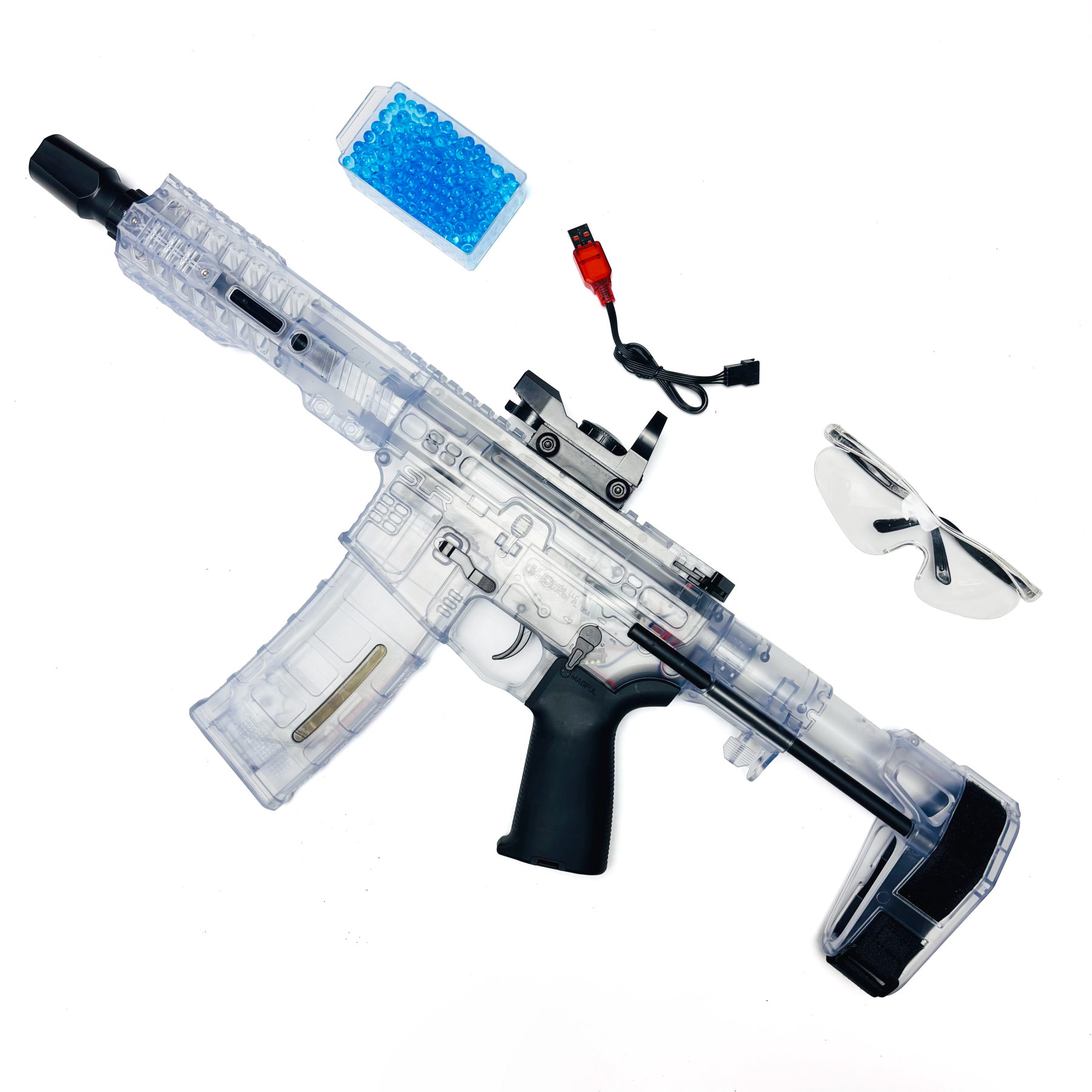 SLR Gel Blaster Safe Toy Gun with Nylon Material 
