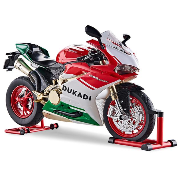 1:9 Ducati Large-Size Alloy Spray Version Motorcycle Model with Ignition Start Function