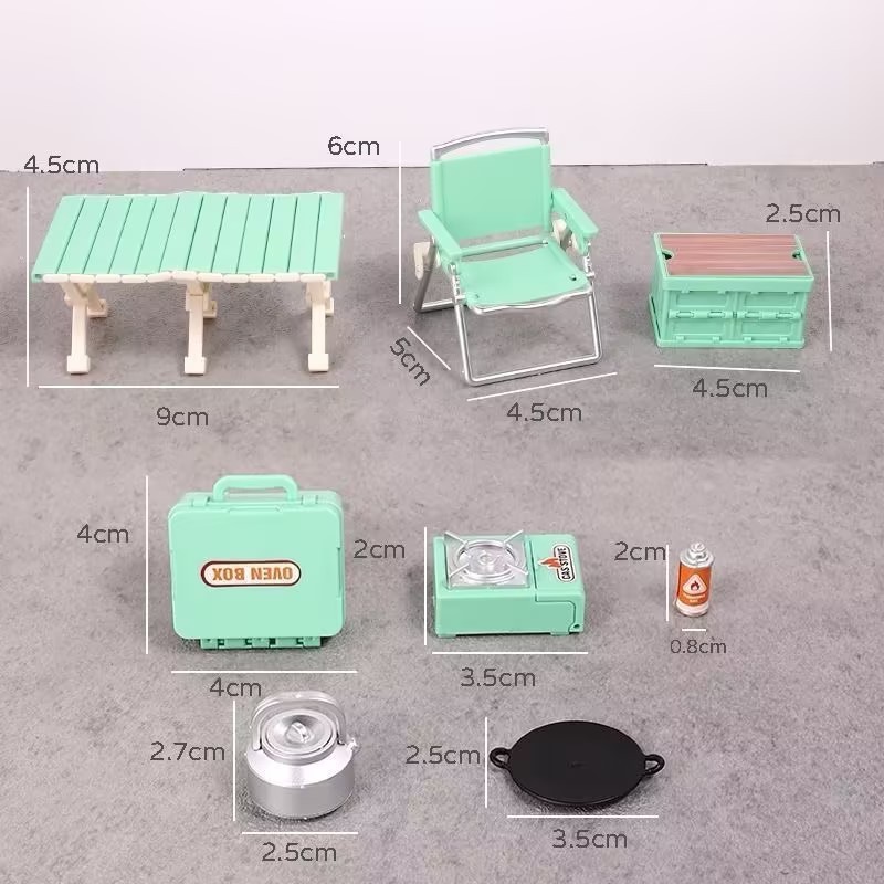 RC Crawler Miniature Camping Equipment Set XQJ-018