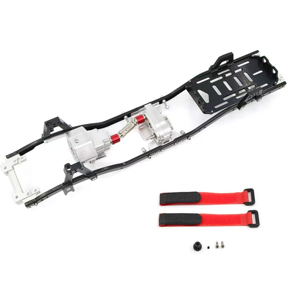 313mm Wheelbase Front Motor Metal Chassis for 1/10 SCX10 RC Crawler, CNC Aluminum Frame  DB10