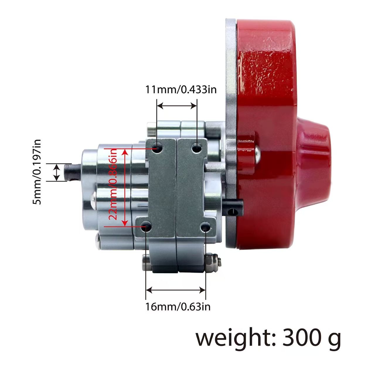 Sealed Full Metal Reverse Transmission Gearbox for 1/10 Axial SCX10 RC Crawler Upgrade  BX5