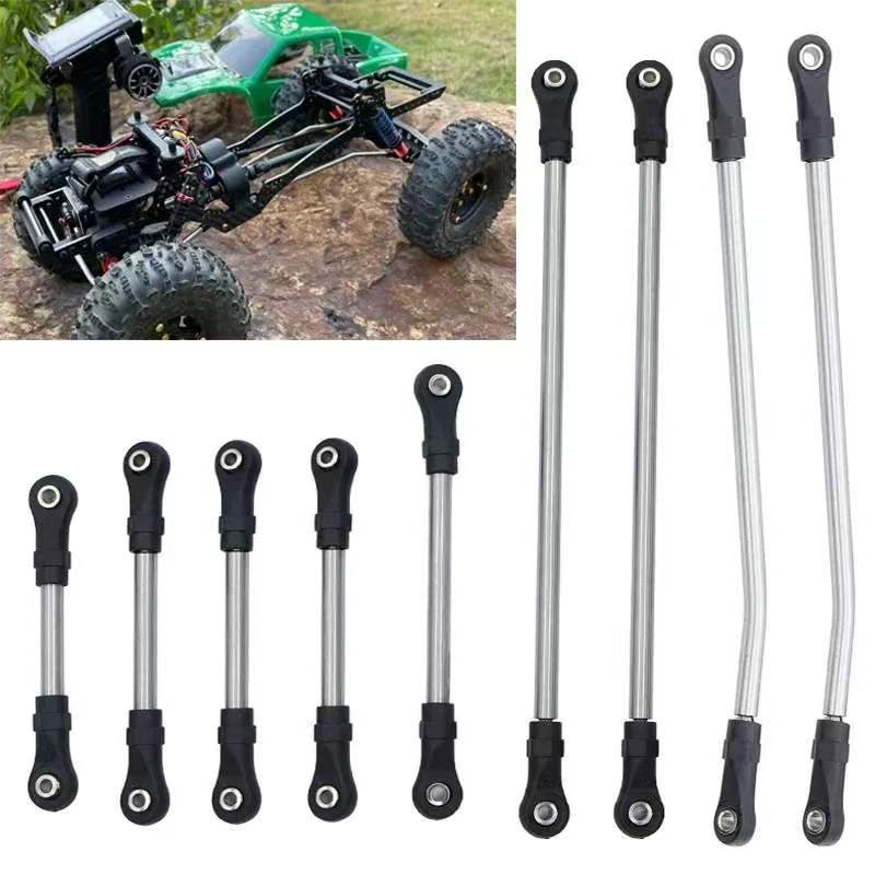 Stainless Steel Linkage Rod Upgrade Kit for 1/10 RC Crawlers, Fits Axial SCX10 II/III, TRX4, Capra 1.9 UTB  LG07