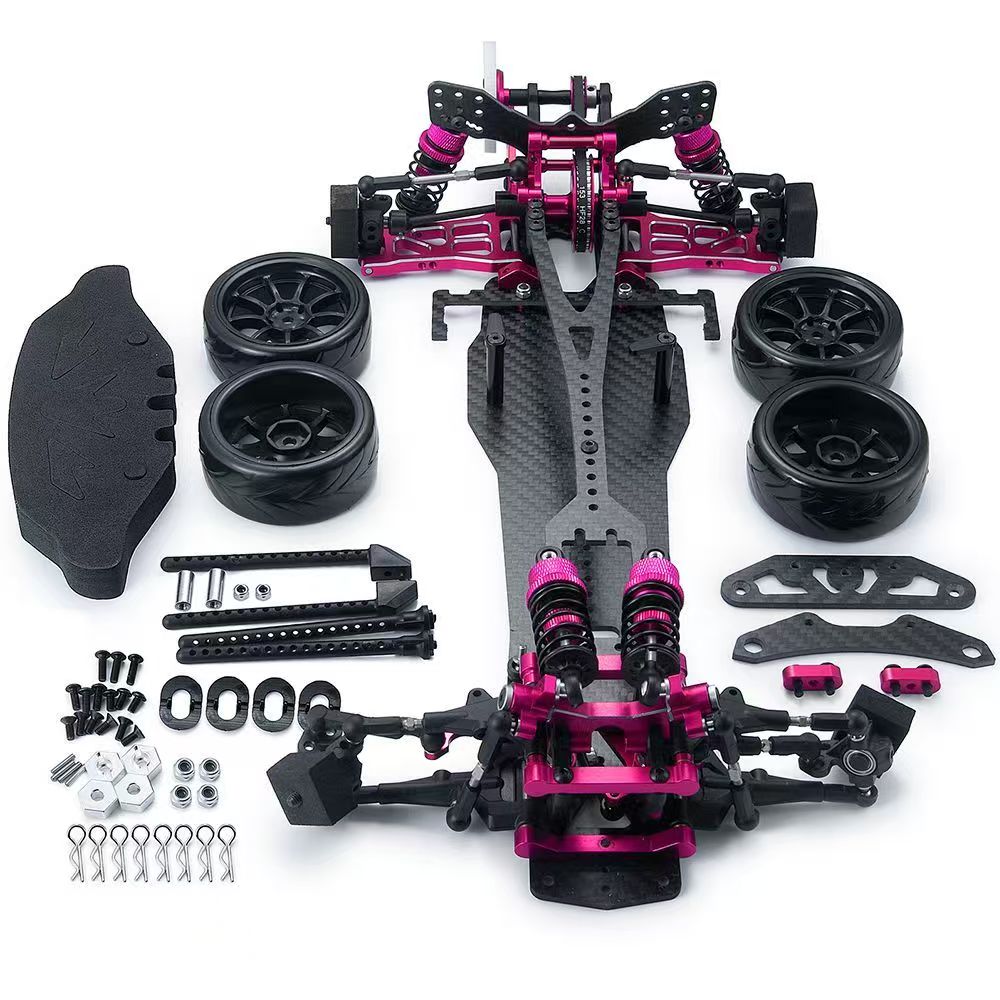 Sakura D5S 1/10 RWD Drift Chassis RC Car OP Upgraded Metal Belt-Driven Frame  DB14