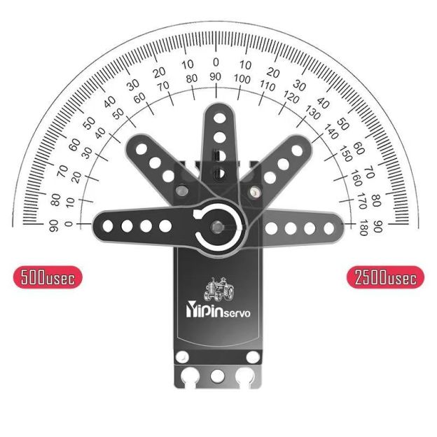 Yipinservo X150kg Pro 150kg High Torque Brushless Digital Servo - IP67 Waterproof, Industrial Grade for Robots & RC Models  DJ2