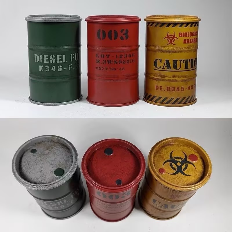 1/10 Scale RC Crawler Metal Oil Drum Model XQJ-009