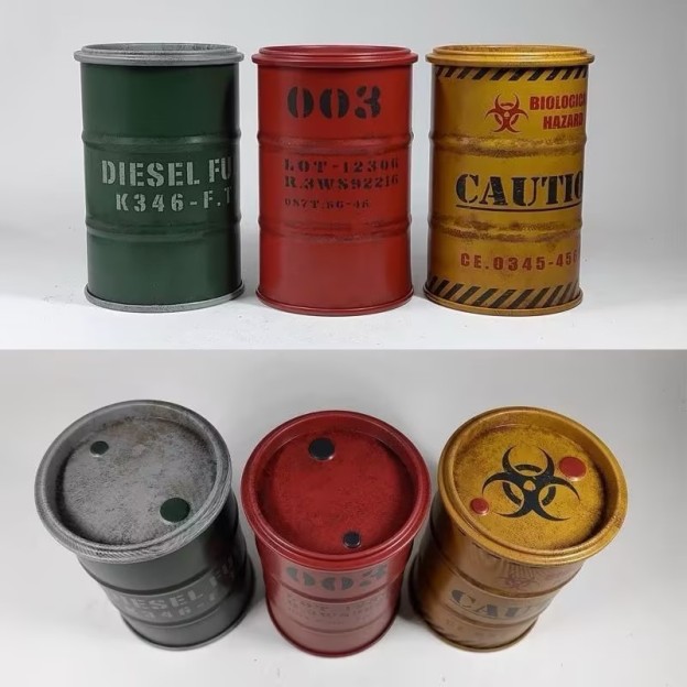 1/10 Scale RC Crawler Metal Oil Drum Model XQJ-009