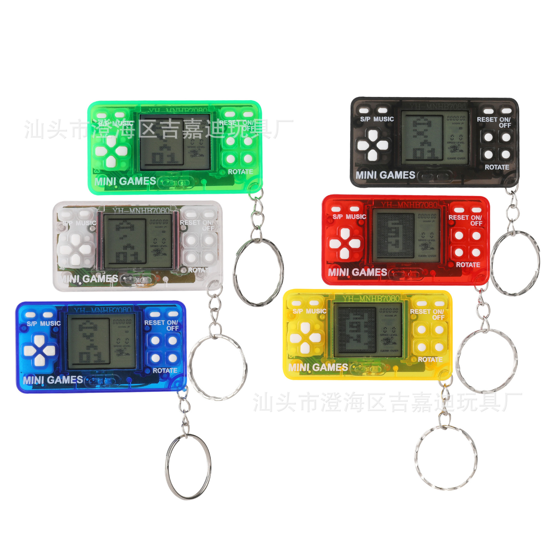 Cross-Border Tetris Game Console Mini Handheld Controller PSP Electronic Game Console Keychain Pendant Hot Sale-Myzooi