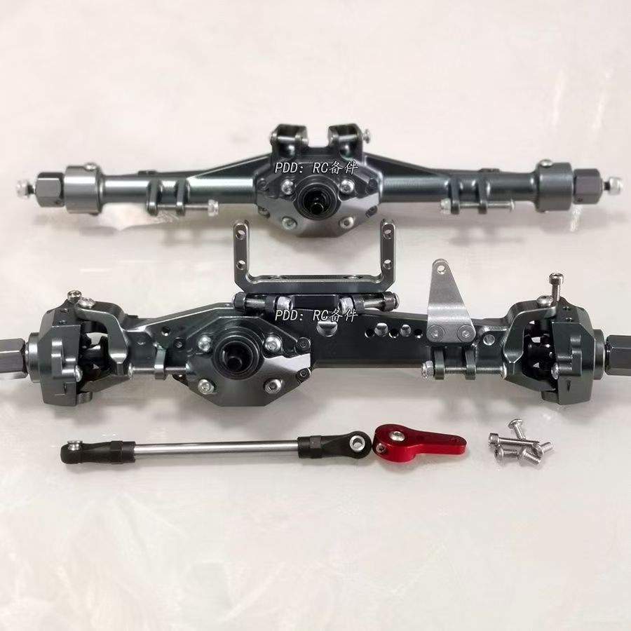 VP Diamond Style Straight Axle Set for SDM Tube Frame Crawlers, Compatible with SCX10 Gen3 / TRX4 / AT4 1/10 RC Cars  Q4