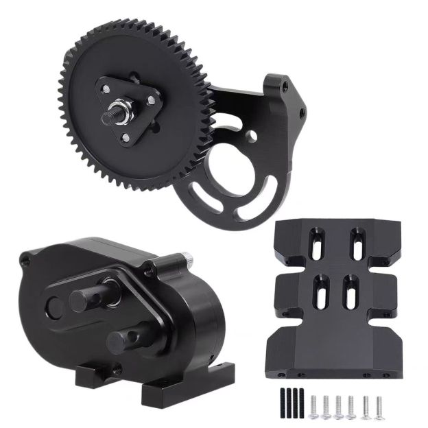 LCG Metal Chassis with Front Transmission for 1/10 RC Crawler, Compatible with SCX10 Pro / Capra  DB17