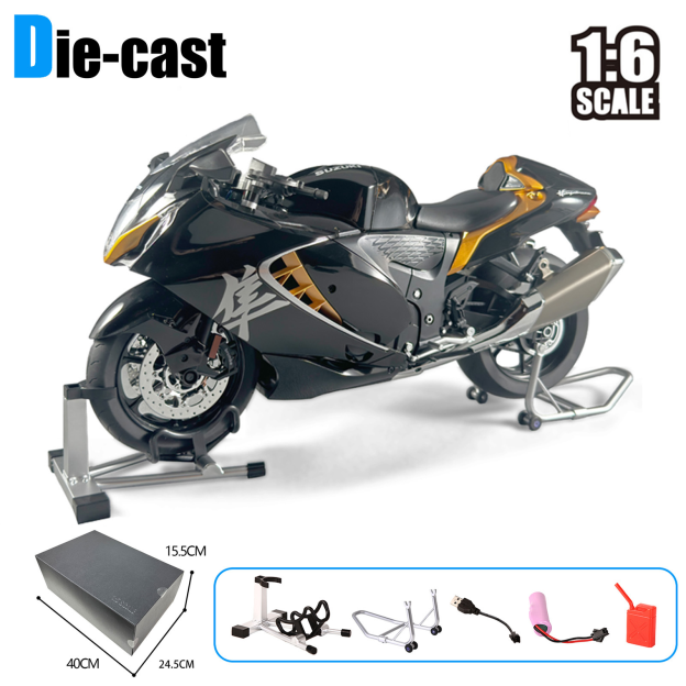 1:6 Oversized Suzuki Hayabusa Collection Motorcycle Sprayable Simulation Model
