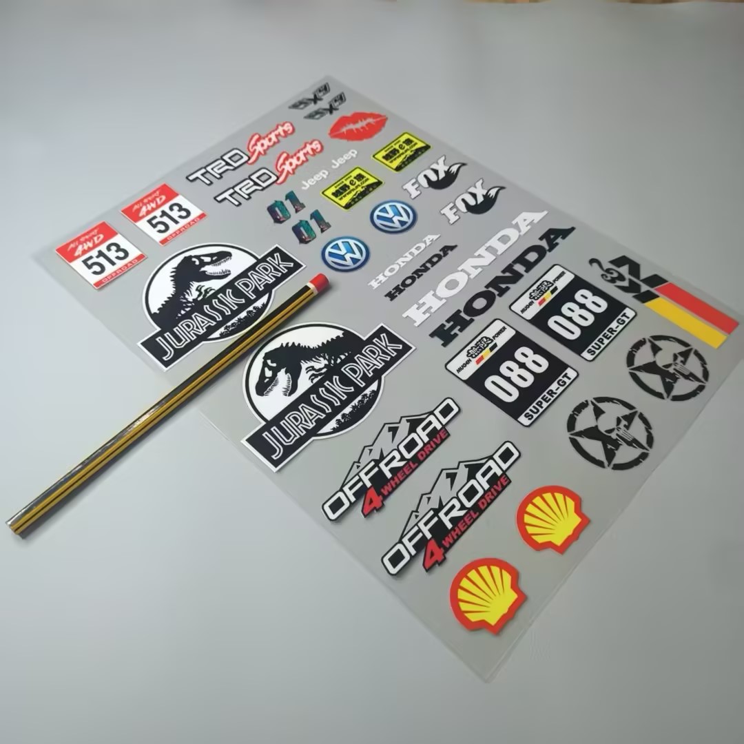 UV Transfer Decal Sticker Set for RC Crawlers XQJ-008