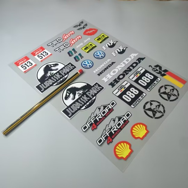 UV Transfer Decal Sticker Set for RC Crawlers XQJ-008