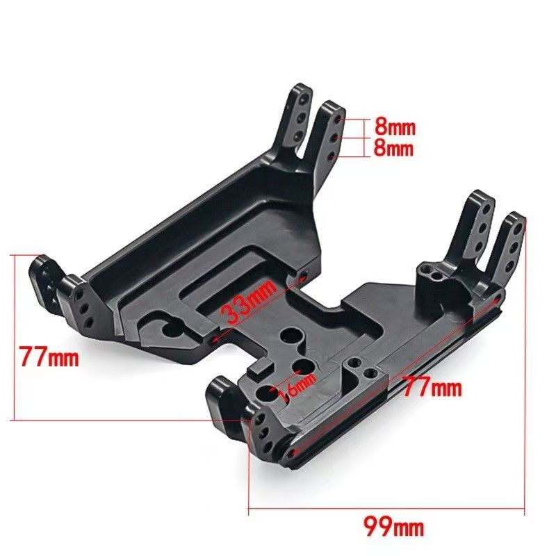 Aluminum Transmission Skid Plate Upgrade for Axial Capra 1.9 UTB AXI03004 1/10 RC Crawler  BD06