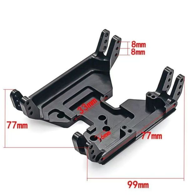 Aluminum Transmission Skid Plate Upgrade for Axial Capra 1.9 UTB AXI03004 1/10 RC Crawler  BD06