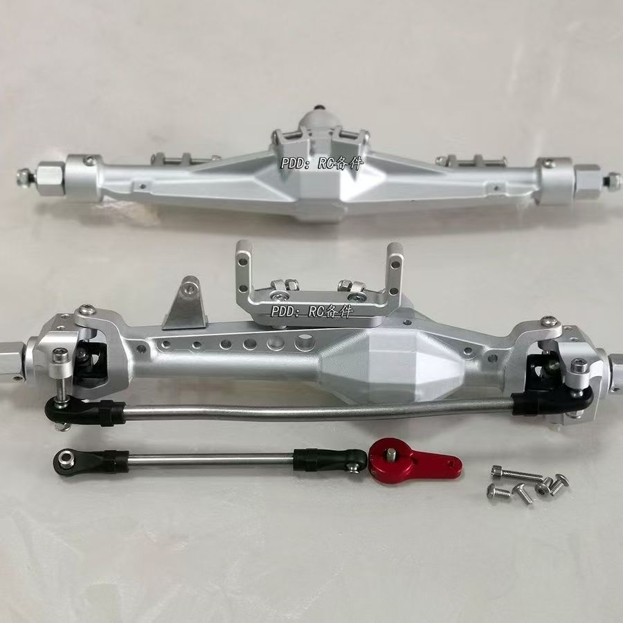 VP Diamond Style Straight Axle Set for SDM Tube Frame Crawlers, Compatible with SCX10 Gen3 / TRX4 / AT4 1/10 RC Cars  Q4