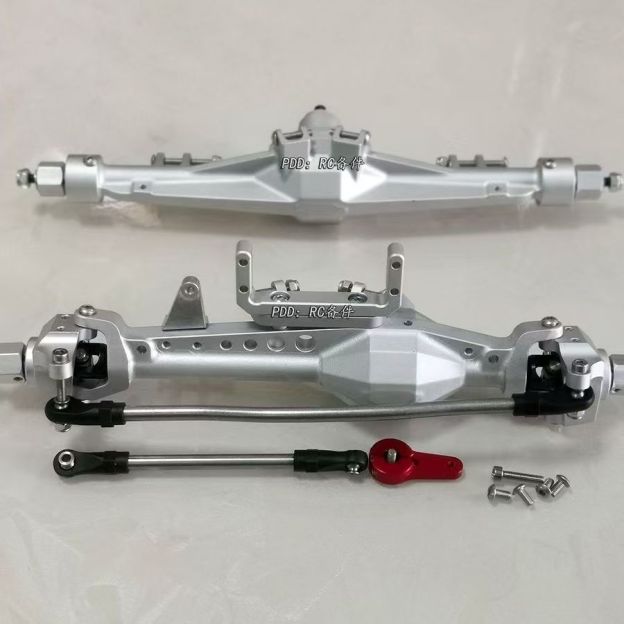 VP Diamond Style Straight Axle Set for SDM Tube Frame Crawlers, Compatible with SCX10 Gen3 / TRX4 / AT4 1/10 RC Cars  Q4