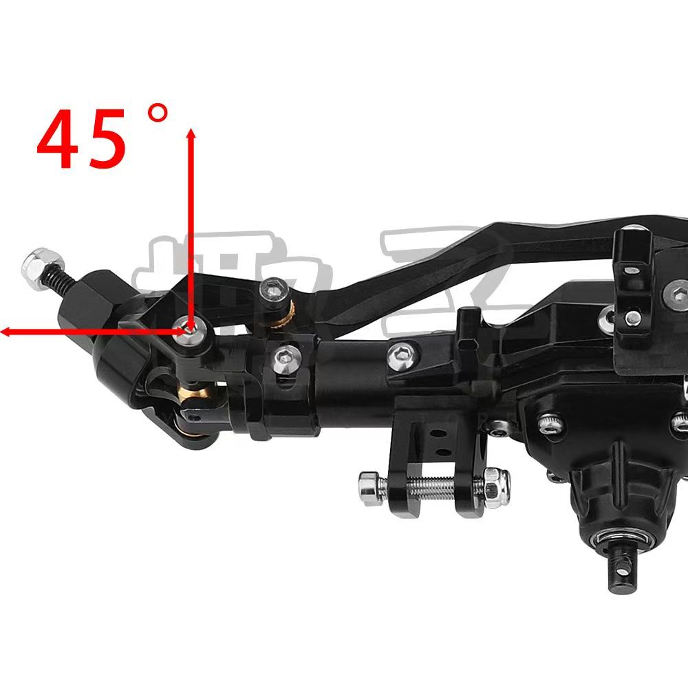 CNC Aluminum Front & Rear Axle Set for 1/10 Axial RR10 WRAITH RC Crawler  Q05