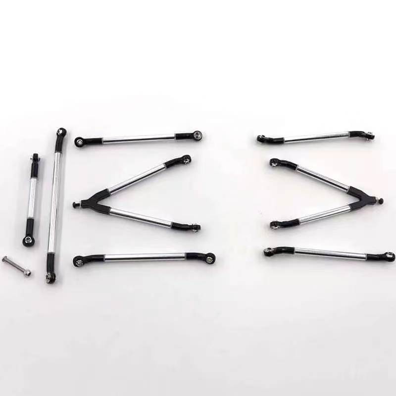  Y-Style Metal Linkage Rod Set for 1/10 RC Crawlers, Compatible with Axial SCX10 AX10 RC4WD  LG06