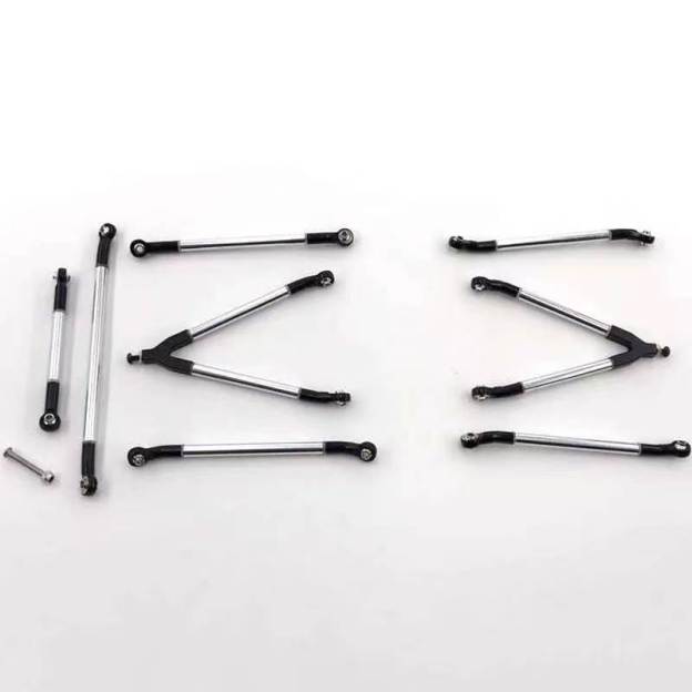  Y-Style Metal Linkage Rod Set for 1/10 RC Crawlers, Compatible with Axial SCX10 AX10 RC4WD  LG06