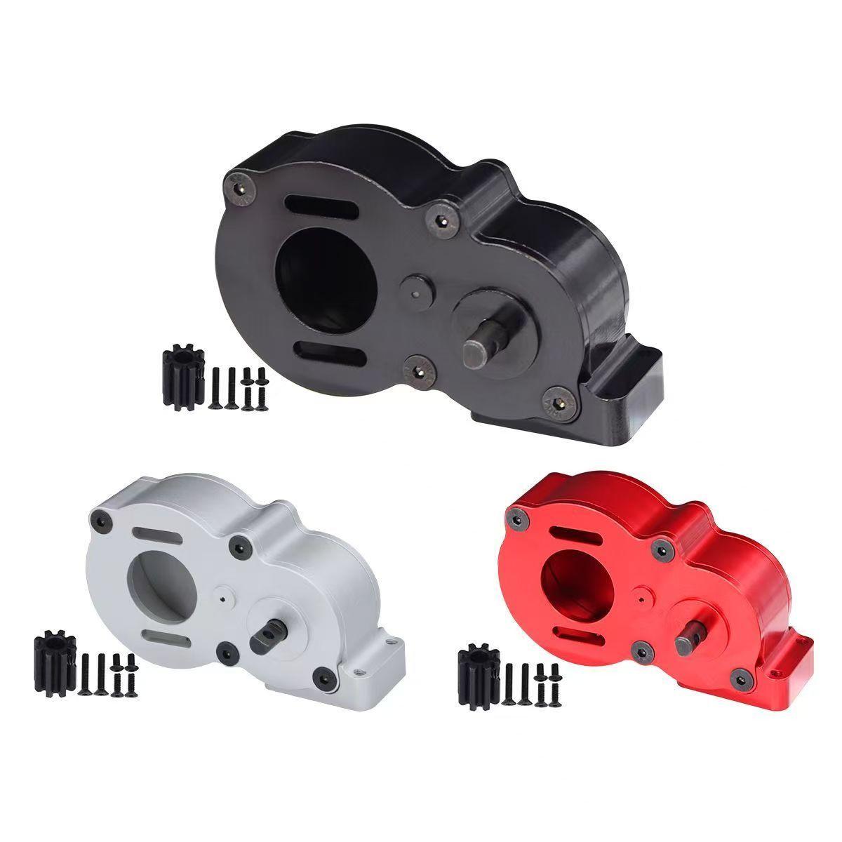 Full Metal Transmission Gearbox for 1/10 Axial SCX10 II III 90046 LCG RC Crawler Upgrade  BX4