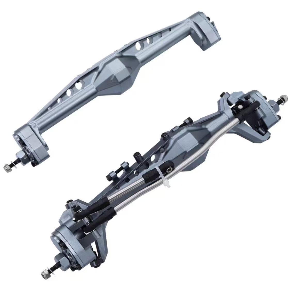 Capra 1.9 Metal Portal Axle Set, Front & Rear Axle Assembly, VP Diamond Axle Style Upgrade for RC Crawlers Q02