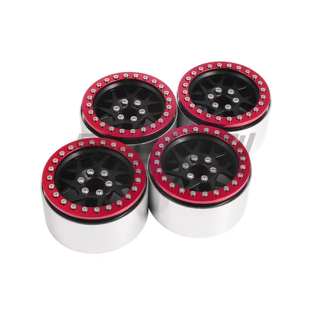 XIANGXI H8H 2.2" Aluminum Beadlock Wheels for 1/10 RC Crawlers - Compatible with SCX10, YK & More L3
